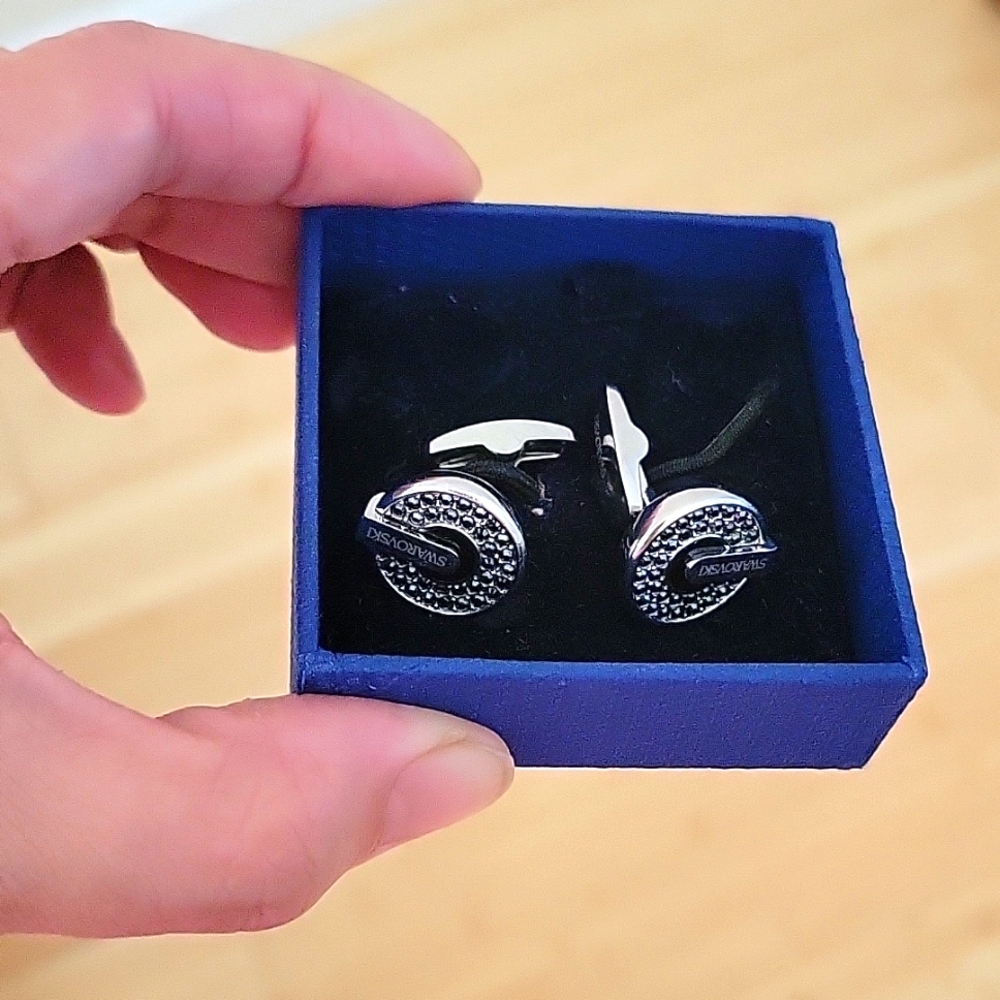 COPY - Swarovski cufflink clips